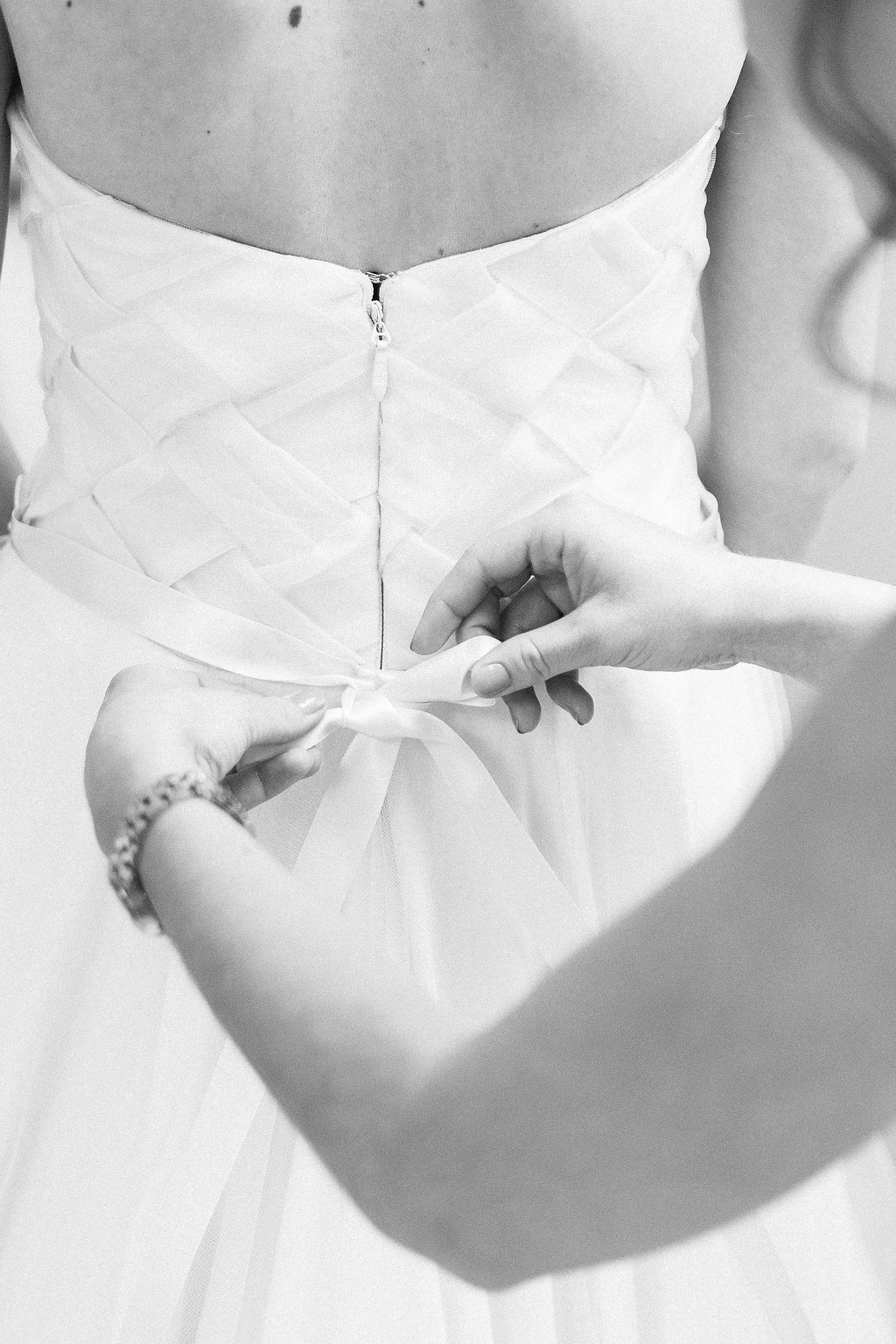 Fine Art Wedding Photography, Pittsburgh Wedding Photography, Lauren Renee Photography bride getting into her wedding dress