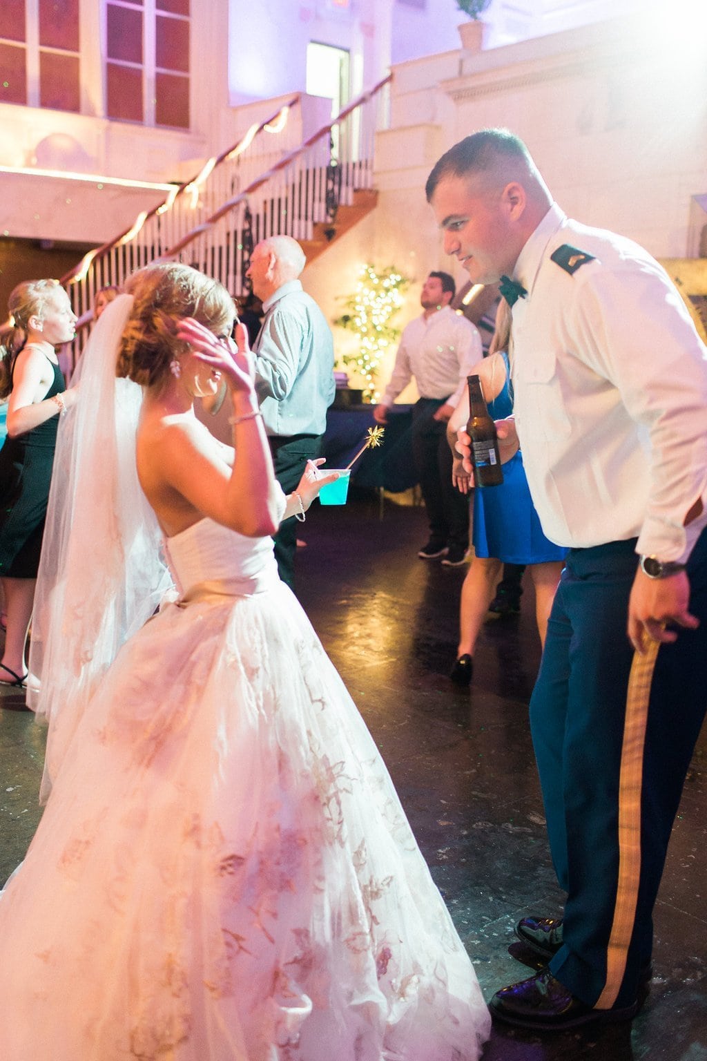 Destination Wedding Photography, Lauren Renee Photography Bride and groom dancing at their wedding reception