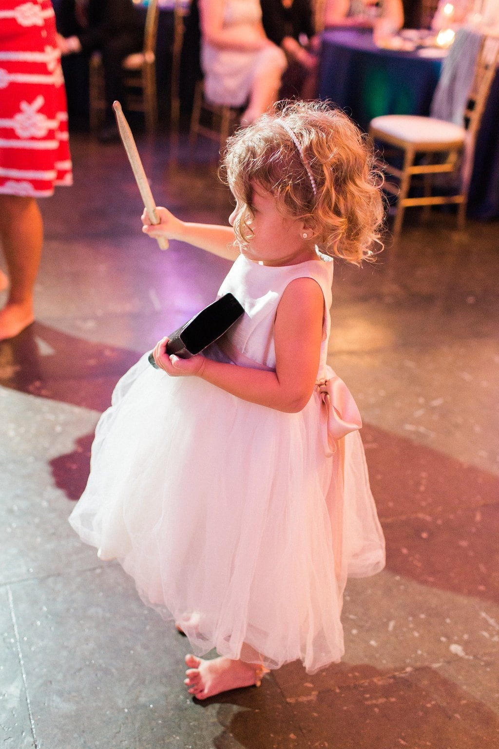 Destination Wedding Photography, Lauren Renee Photography Little girl dancing at wedding reception