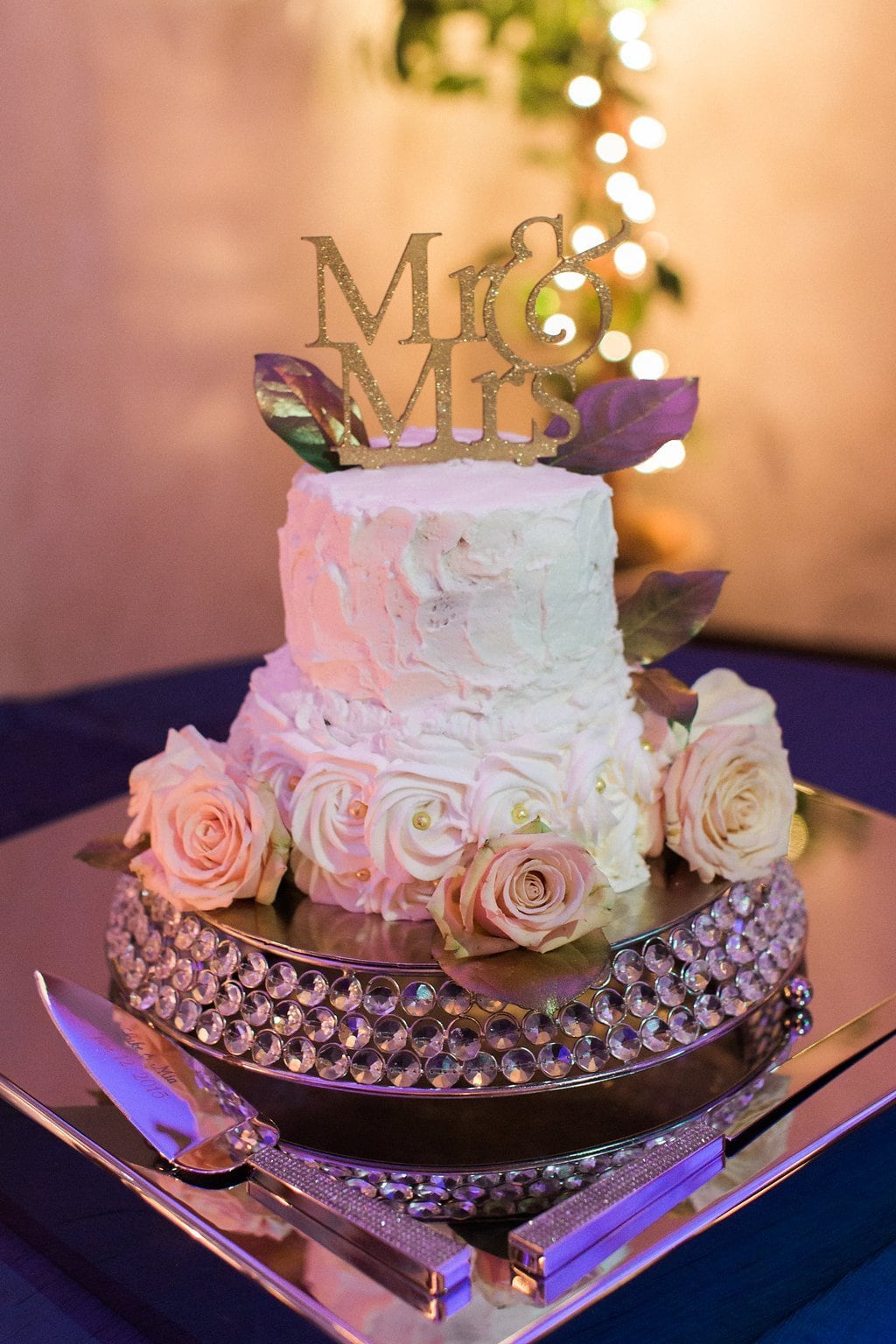 Destination Wedding Photography, Lauren Renee Photography Wedding cake with cake topper