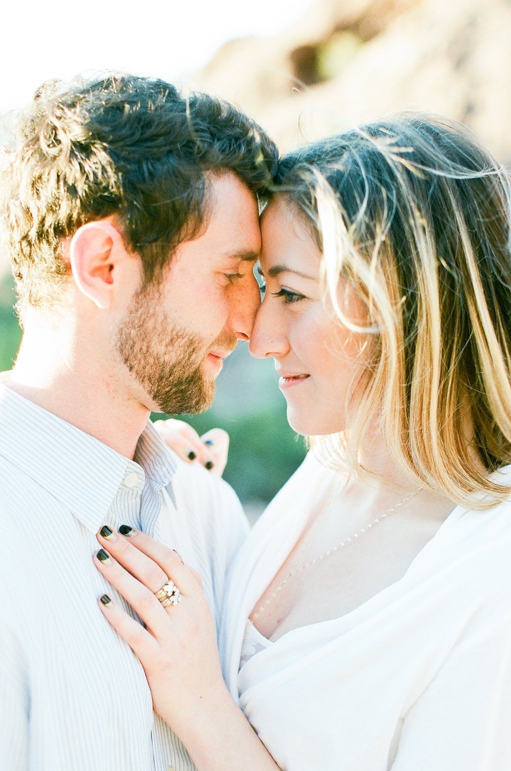Shelby & Ethan, Arizona Engagement Session, Travel and Destination, Lauren Renee Photography Couple touching foreheads