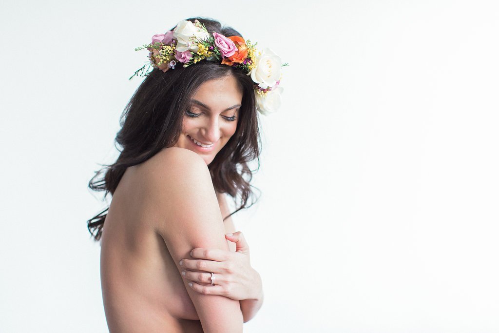 Lauren Renee Photography Naked girl with flower crown