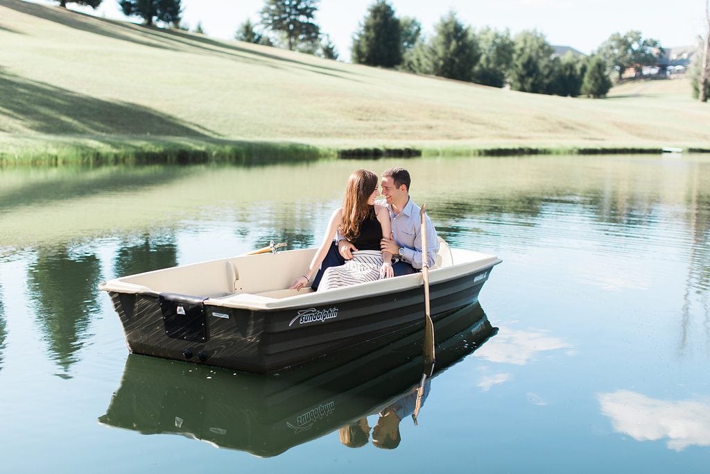 lenape heights golf resort engagement session