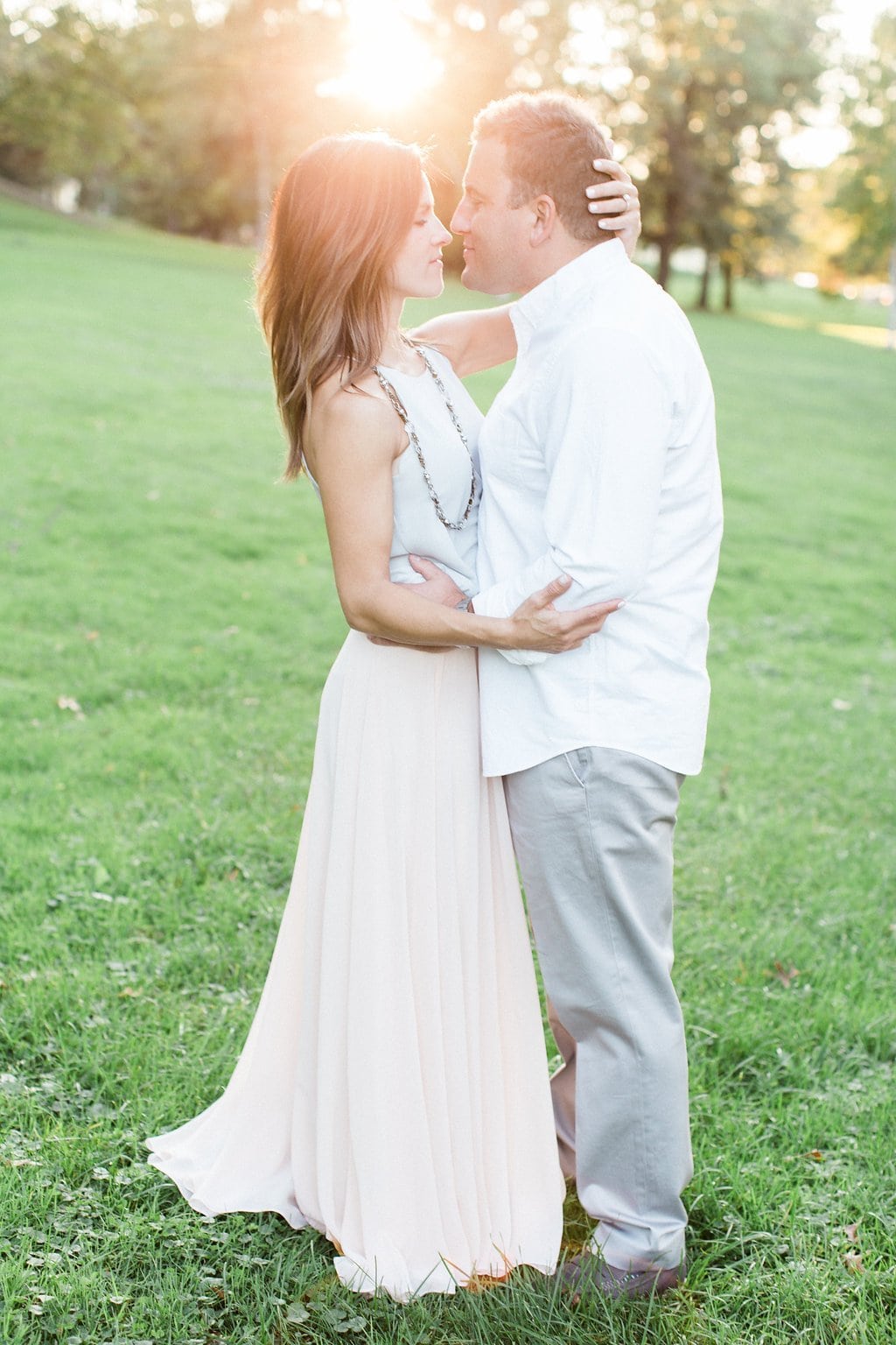 Lauren Renee - Pittsburgh Wedding Photography Sunset portraits of couple during engagement session