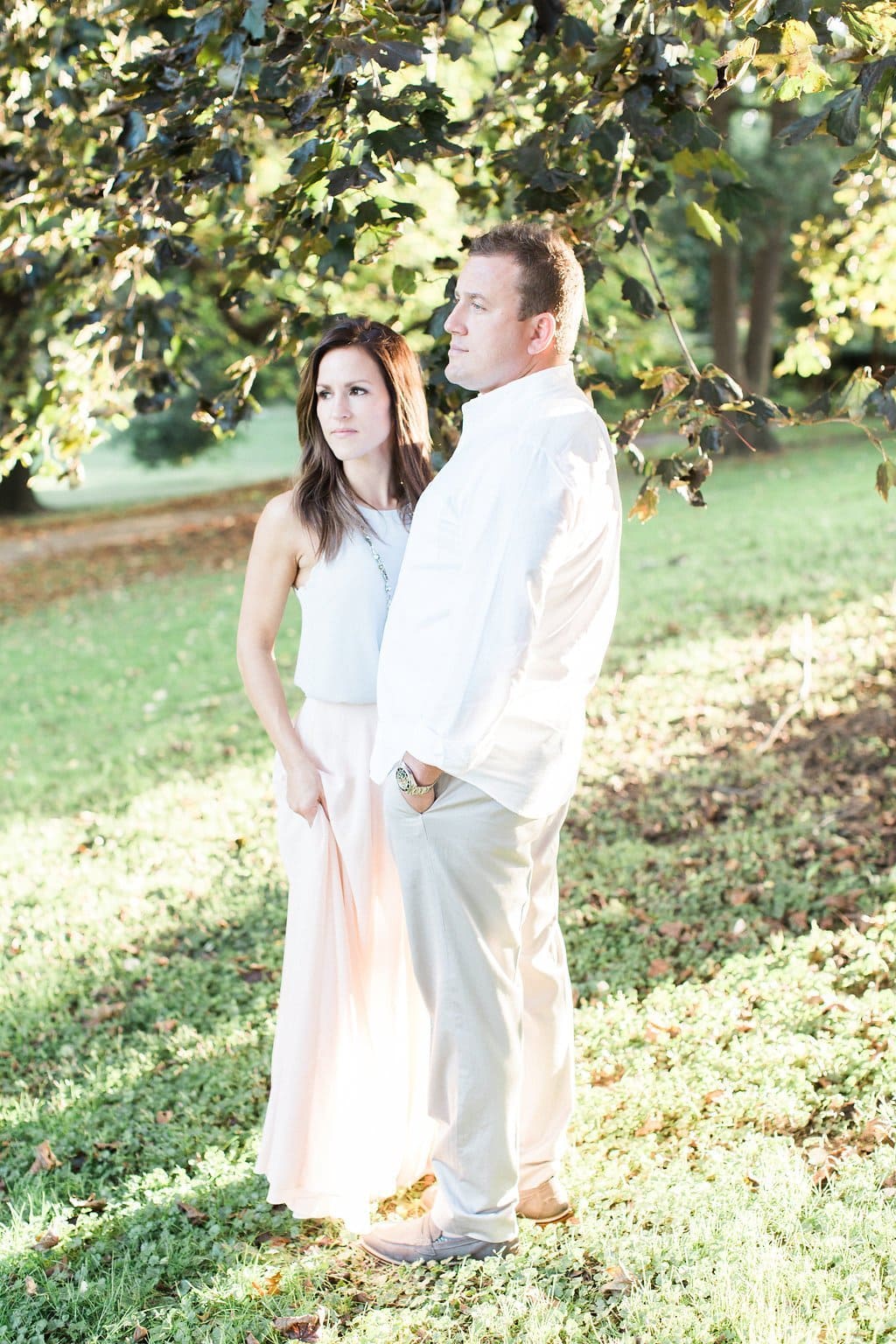 Lauren Renee - Pittsburgh Wedding Photography Couple posing together looking off into the distance