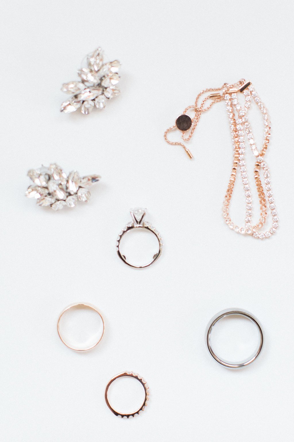 Golf Club Wedding - Lauren Renee Photography Close up detail of wedding day jewelry