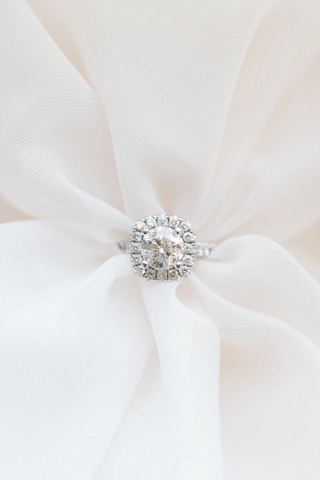 Lauren Renee Photography Engagement ring diamond halo