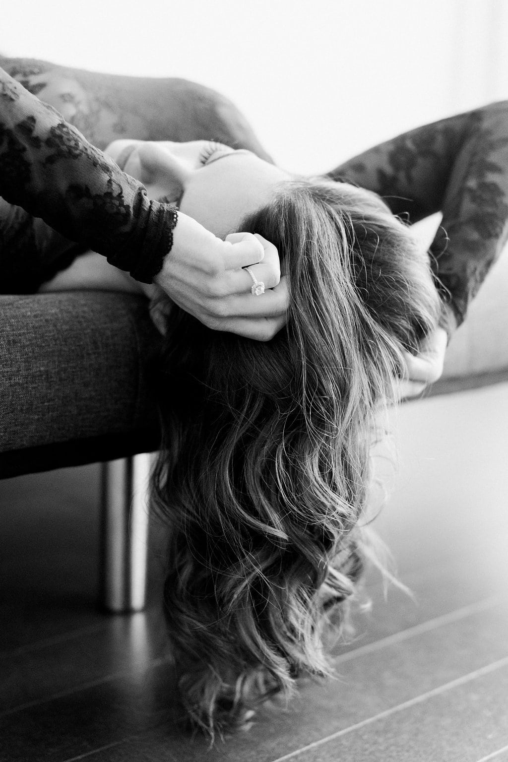 Lauren Renee Photography Fine art black and white boudoir image
