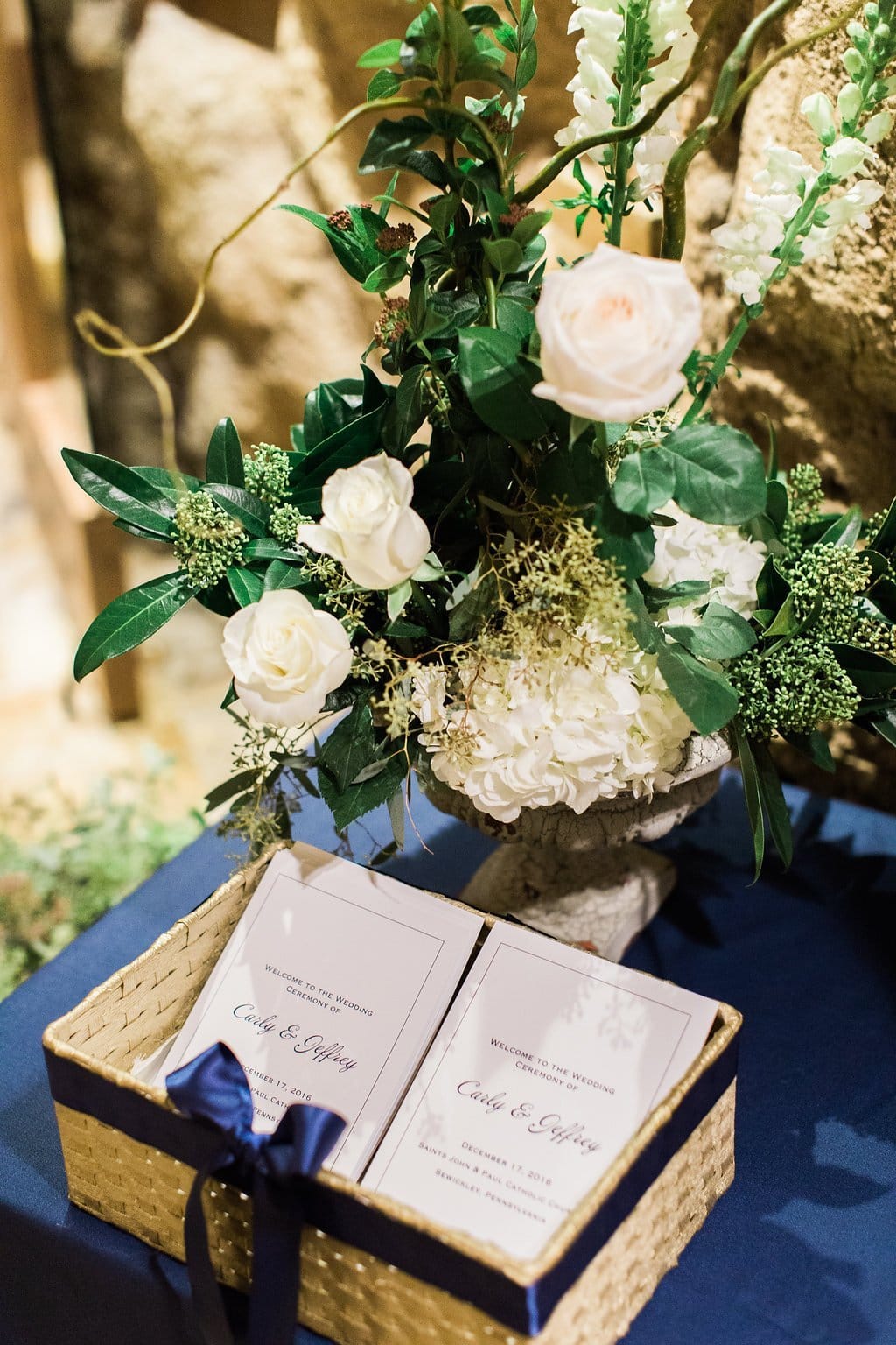 Pittsburgh Wedding Photography - Lauren Renee Photography Ceremony details of flowers and programs