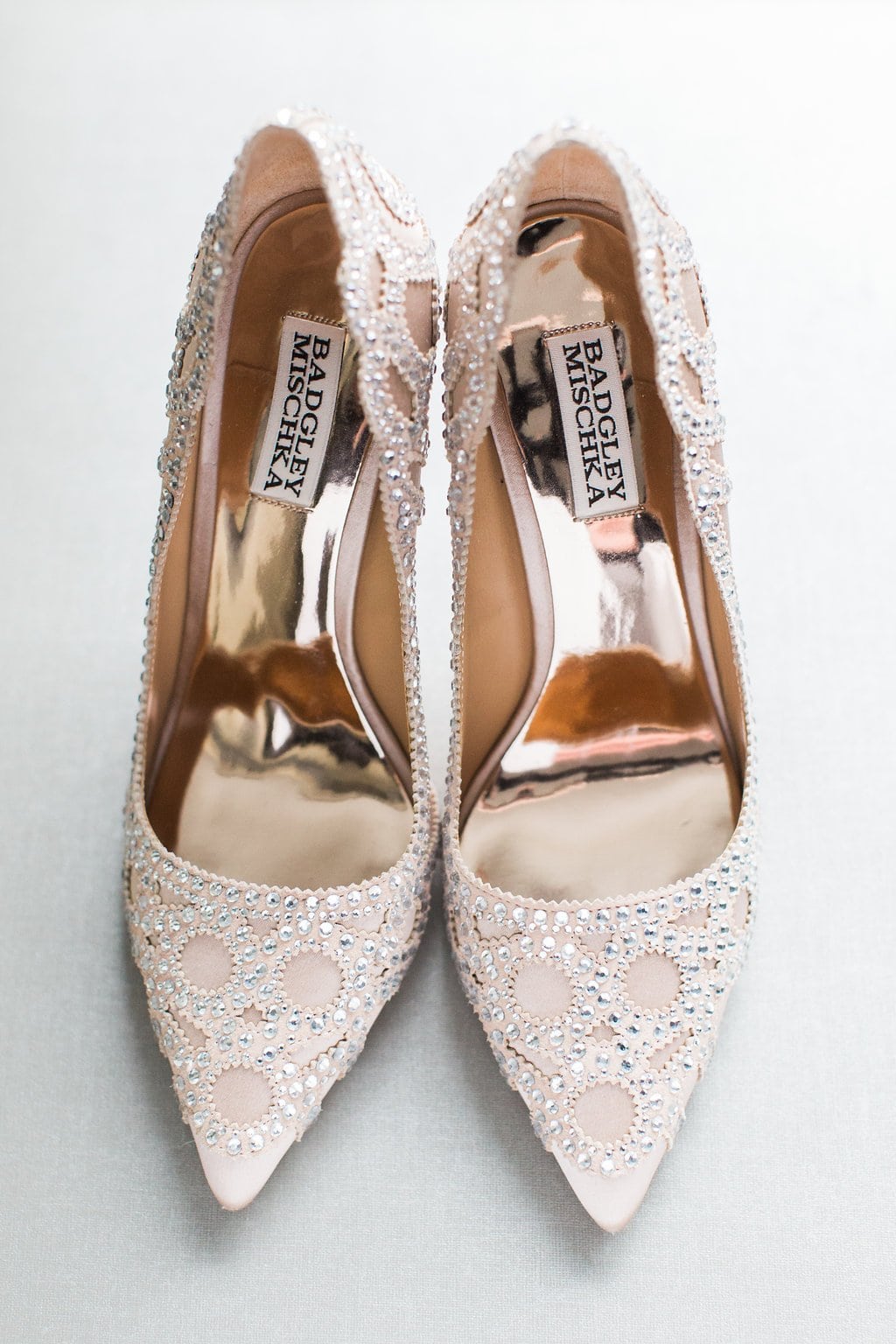 Pittsburgh Wedding Photography - Lauren Renee Photography Badgley Mischka bridal shoes photo a the Hyatt place hotel in southside