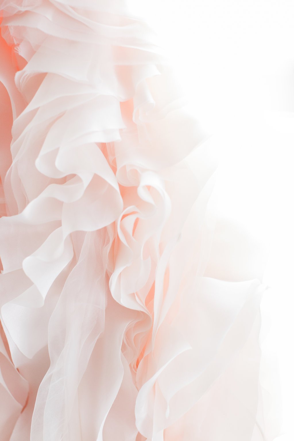 Pittsburgh Wedding Photography - Lauren Renee Photography Detail photo of blush pink bridal dress train