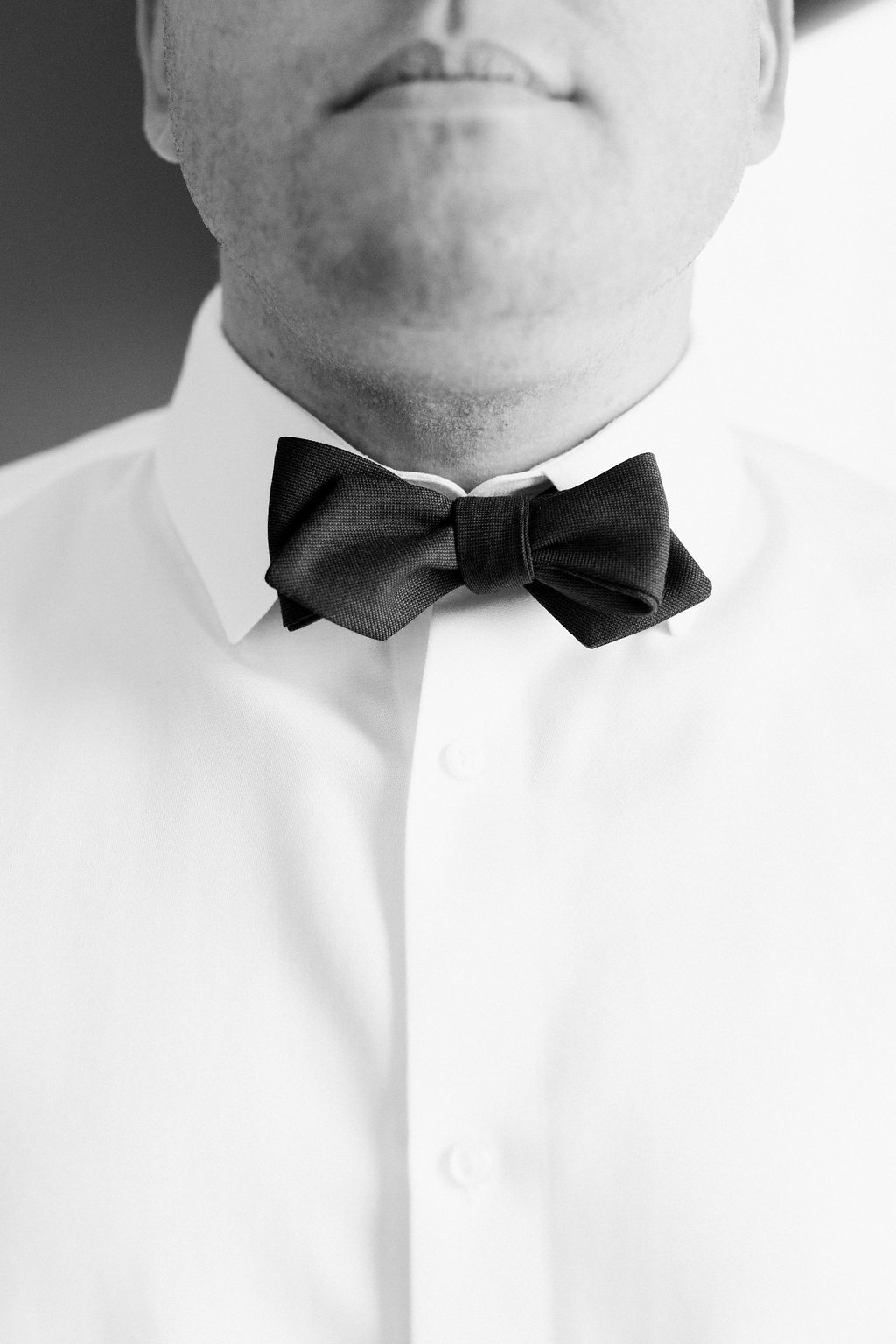 Pittsburgh Wedding Photography - Lauren Renee Photography Close up photo of groom's bowtie during getting ready portraits