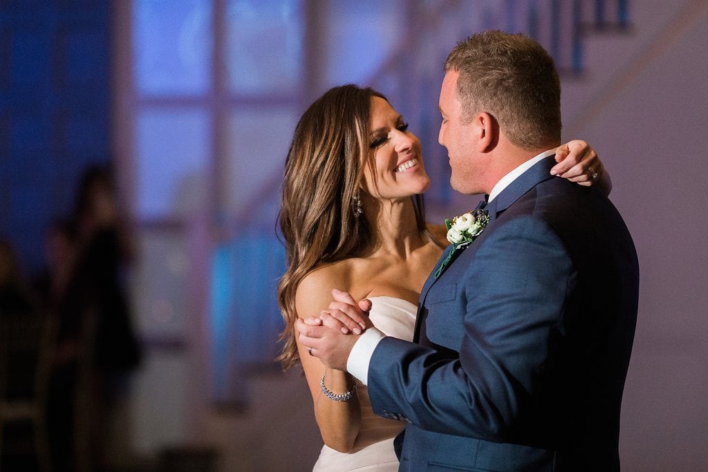 Bride and Groom during their first dance as husband and wife during reception