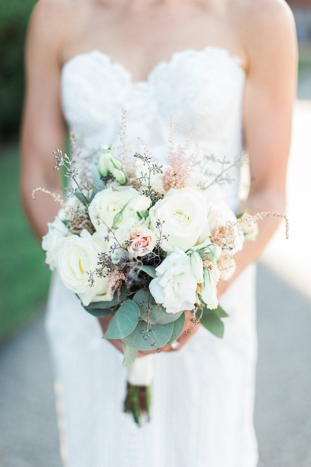 Bride is walked down the aisle by man who received her father's donated heart - Lauren Renee Photography Bride's bouquet from Blumengarten 1920's themed wedding reception at the Grand Concourse Station Square