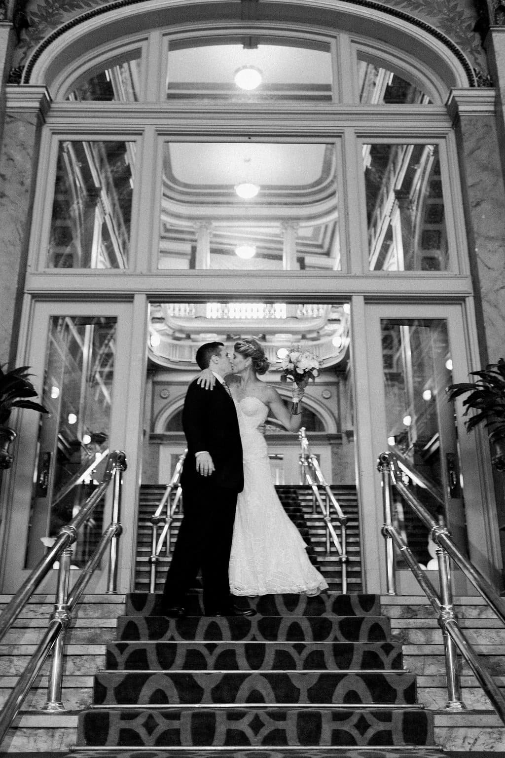 Bride is walked down the aisle by man who received her father's donated heart - Lauren Renee Photography The Bride and Groom's grand entrance into their wedding reception