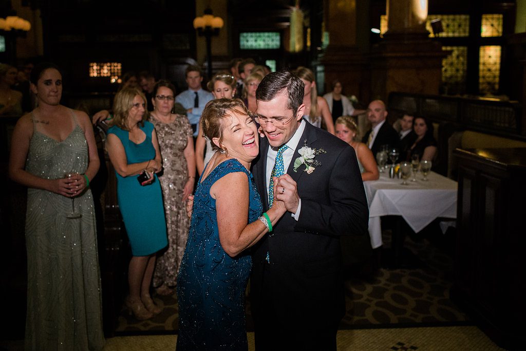 Groom dancing with his mother at Grand Concourse Wedding reception