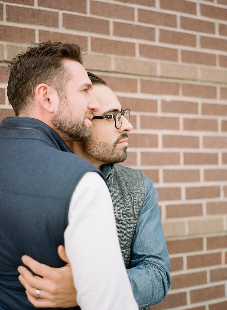 Sam-Sex Engagement Session - Lauren Renee Photography gay couple during portraits