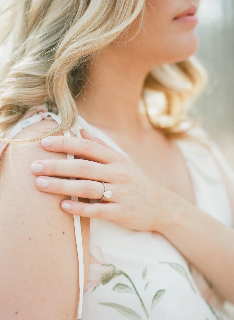 Seven Springs Engagement Photography - close up of bride's ring