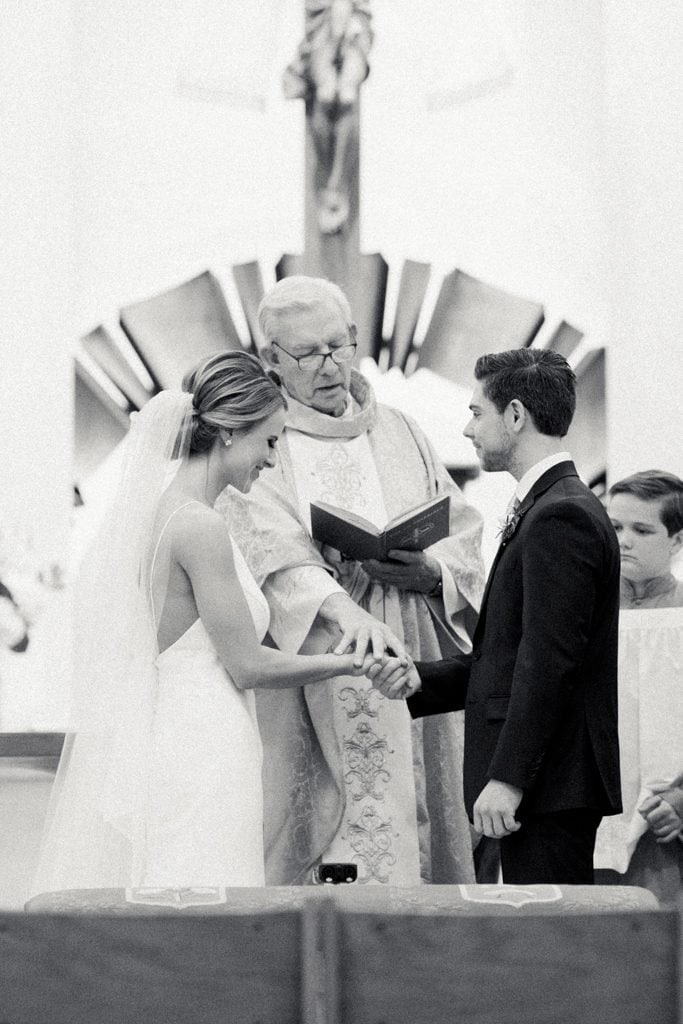 The Pennsylvanian Wedding ceremony at St. Bede's Church