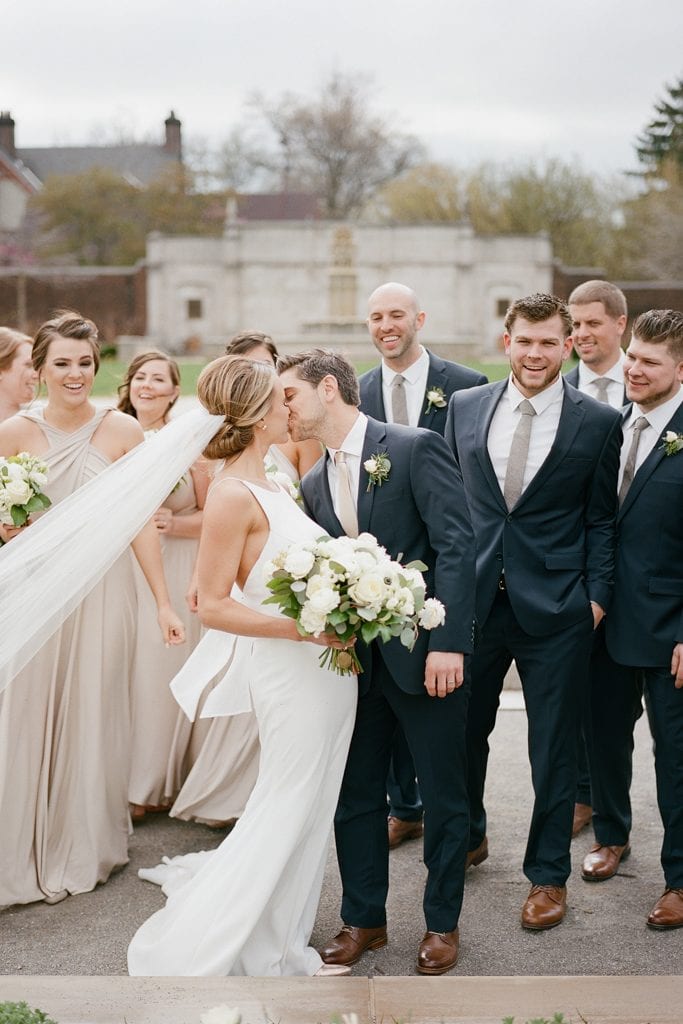 The Pennsylvanian Wedding bridal party portraits at Mellon Park