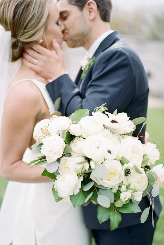 The Pennsylvanian Wedding Bride and groom portraits at Mellon Park flowers from Farmer's daughter