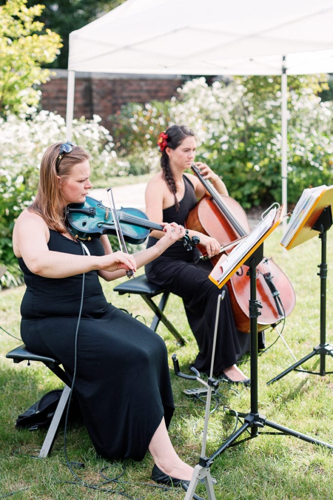 String musicians playing cermeony music