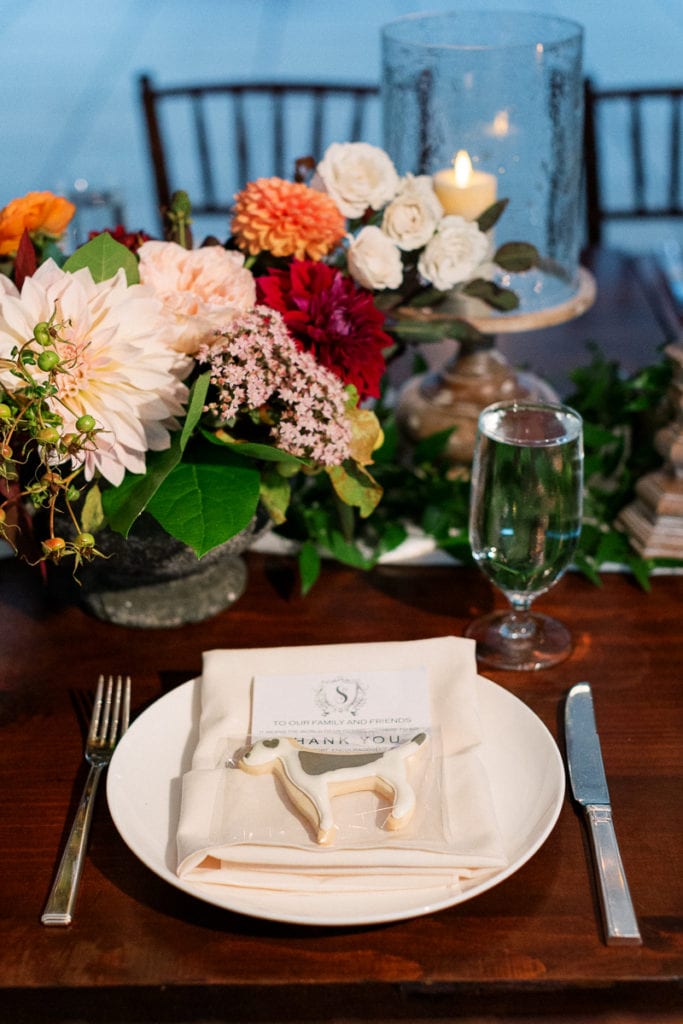 Photo of place setting with home made cookie