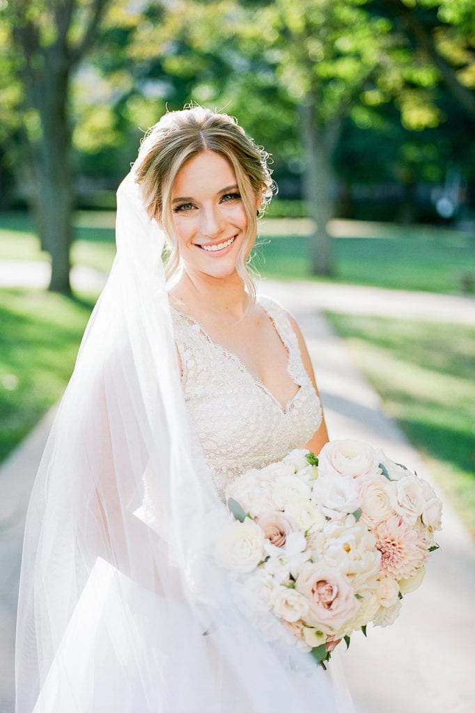 Outdoor Wedding Portrait: Pittsburgh Wedding captured by Pittsburgh Wedding Photographer Lauren Renee