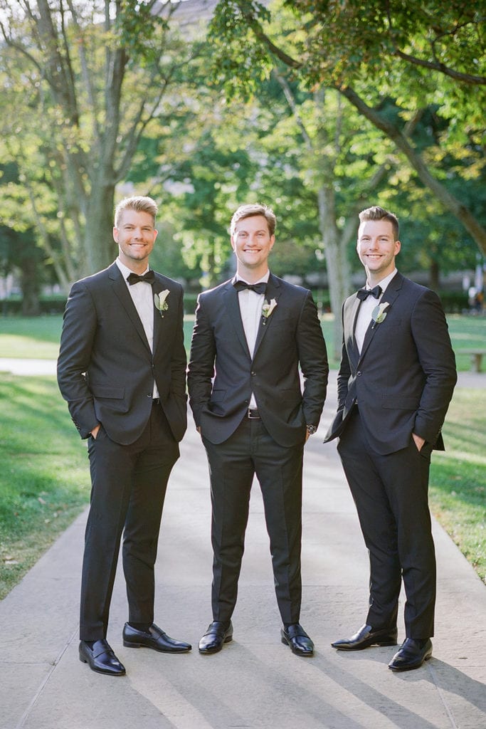 Ted Baker Tuxedos: Romantic Mauve Carnegie Music Hall Wedding captured by Lauren Renee