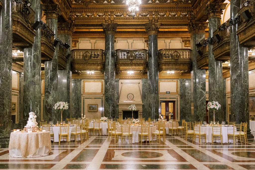 Carnegie Music Hall Wedding Reception: Pittsburgh Wedding captured by Pittsburgh Wedding Photographer Lauren Renee