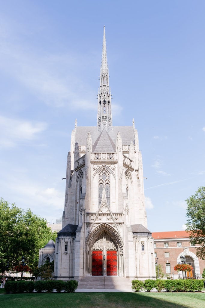 Heinz Chapel: Romantic Mauve Carnegie Music Hall Wedding captured by Lauren Renee