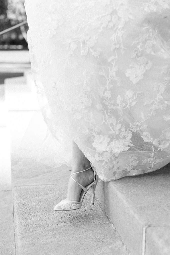Bella Belle wedding shoes for modern fall Pittsburgh wedding at The Pennsylvanian