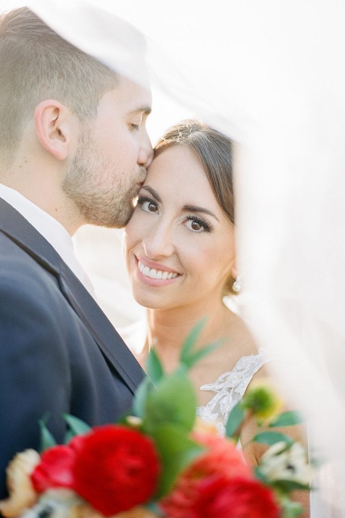 Outdoor wedding portraits for modern fall Pittsburgh wedding captured by Pittsburgh wedding photographer Lauren Renee