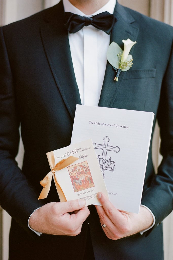 Wedding Programs outside the church