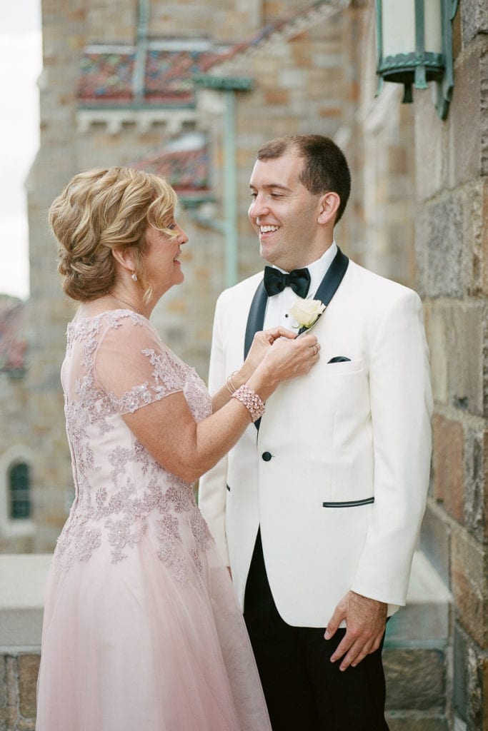 Mother of the Groom Portrait: White and Gold Pittsburgh Field Club Wedding captured by Lauren Renee