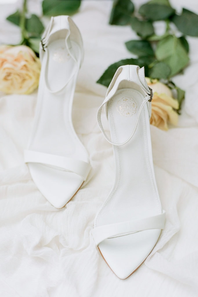 White wedding shoes: Outdoor Fall Seven Springs Wedding captured by Pittsburgh Wedding Photographer Lauren Renee