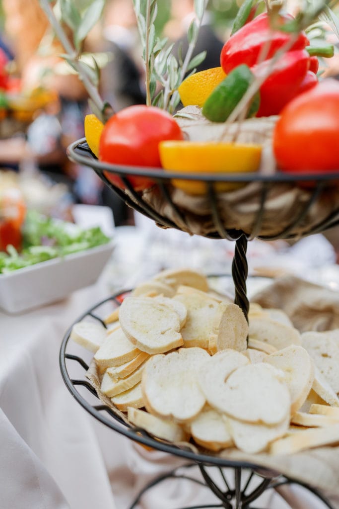 Wedding catering: Outdoor Fall Seven Springs Wedding captured by Pittsburgh Wedding Photographer Lauren Renee