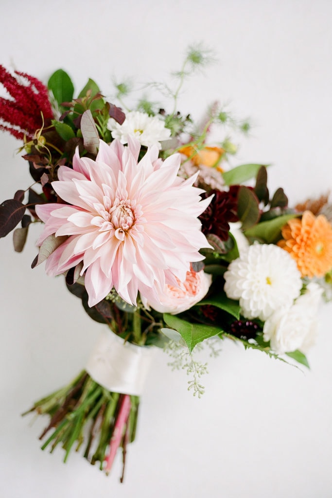 Dahlia wedding bouquet: Elegant Mellon Walled Garden Pittsburgh Wedding by Lauren Renee