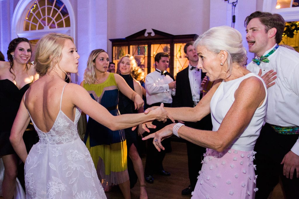 Mother daughter dancing: Black Tie Fox Chapel Golf Club Wedding captured by Pittsburgh wedding photographer Lauren Renee