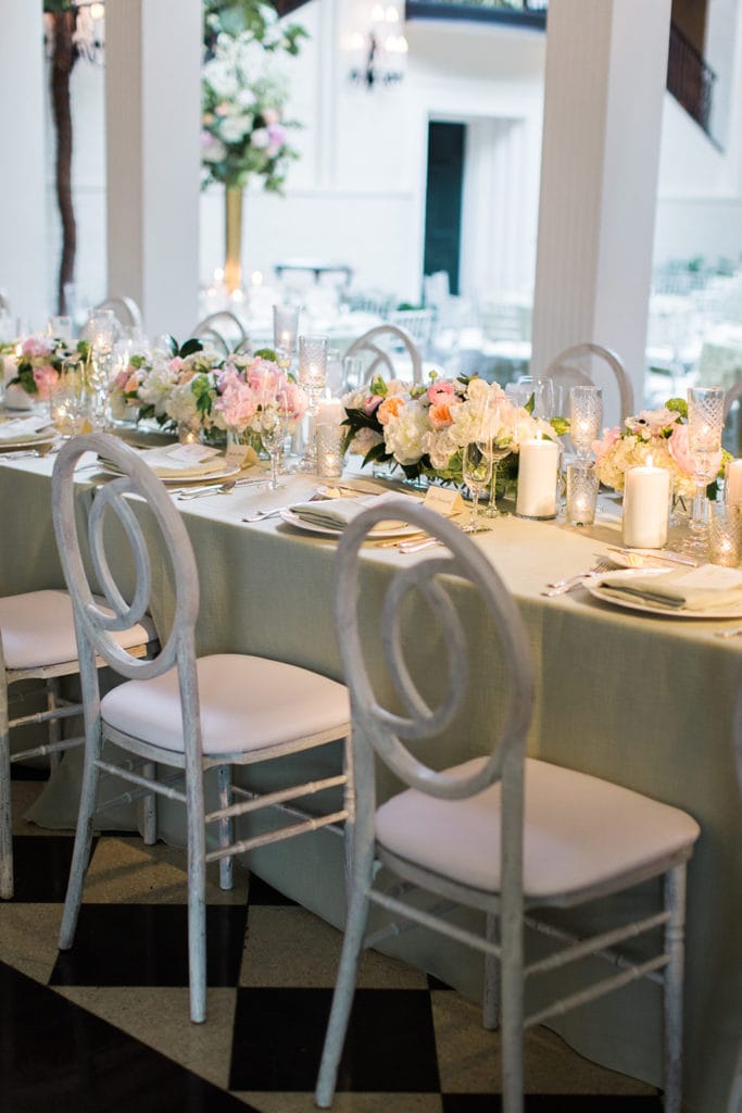 Wedding chairs: Black Tie Fox Chapel Golf Club Wedding captured by Pittsburgh wedding photographer Lauren Renee