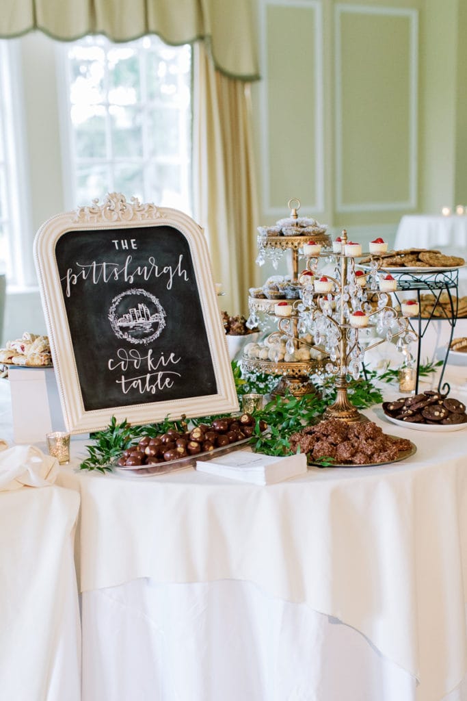 Cookie Table display at the field club