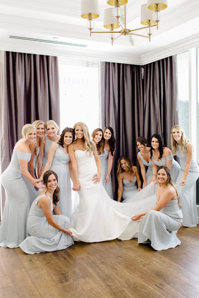 Mist bridesmaids dresses