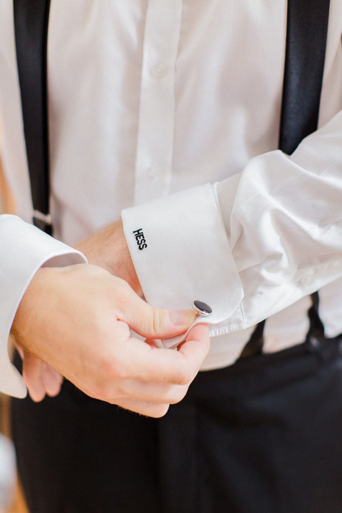 Black wedding cufflinks