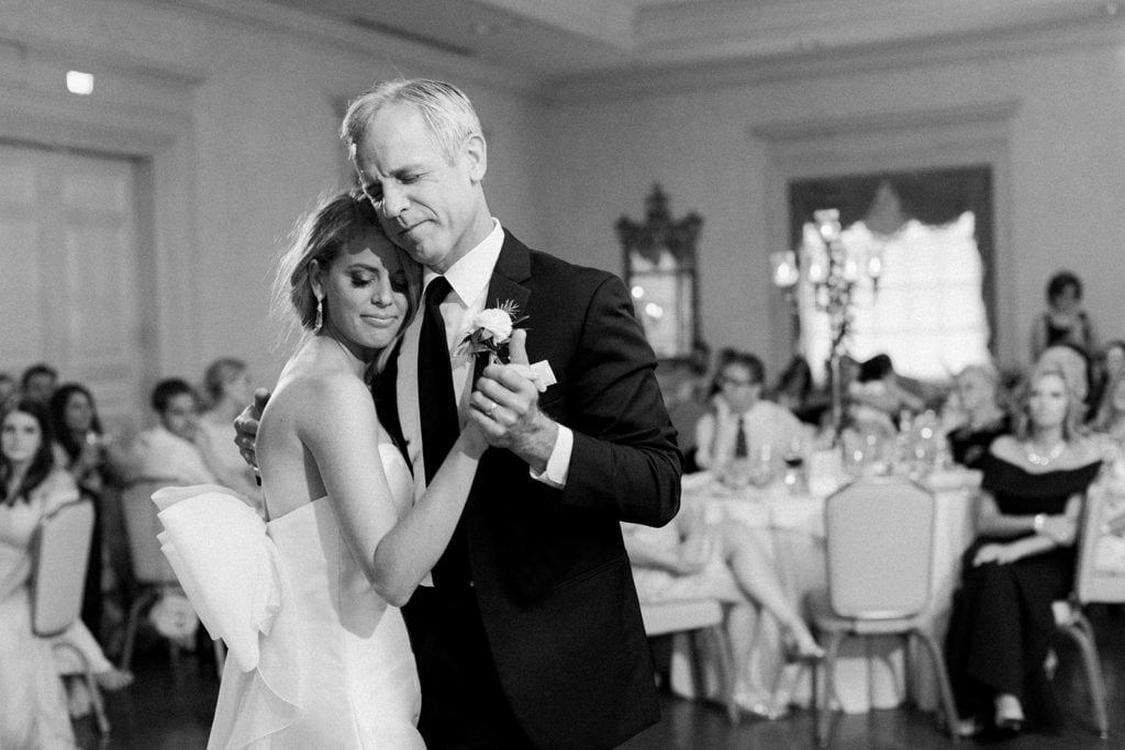 Father daughter dance at Pittsburgh Field Club wedding