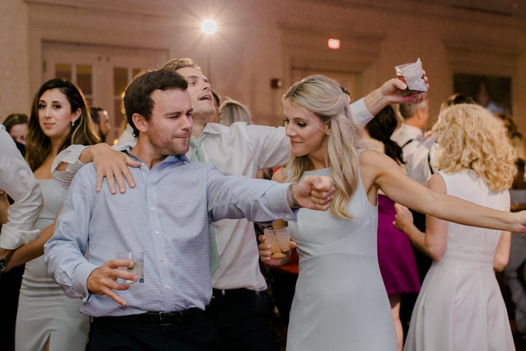 Guests dancing at Pittsburgh Field Club wedding