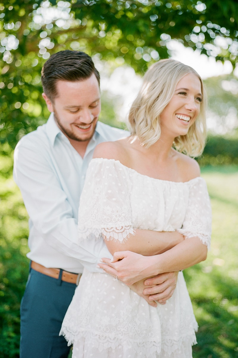 Beautiful Couple laughing during their engagement session: Lauren Renee Pittsburgh Wedding Photographer