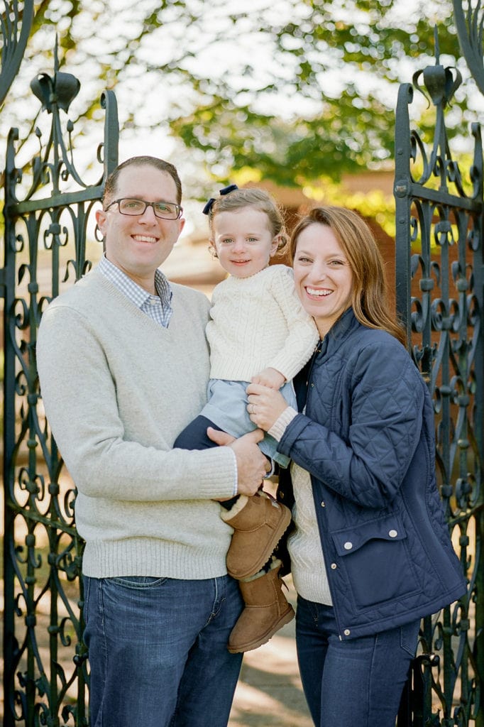 Family portrait at Mellon Park by Lauren Renee Photography