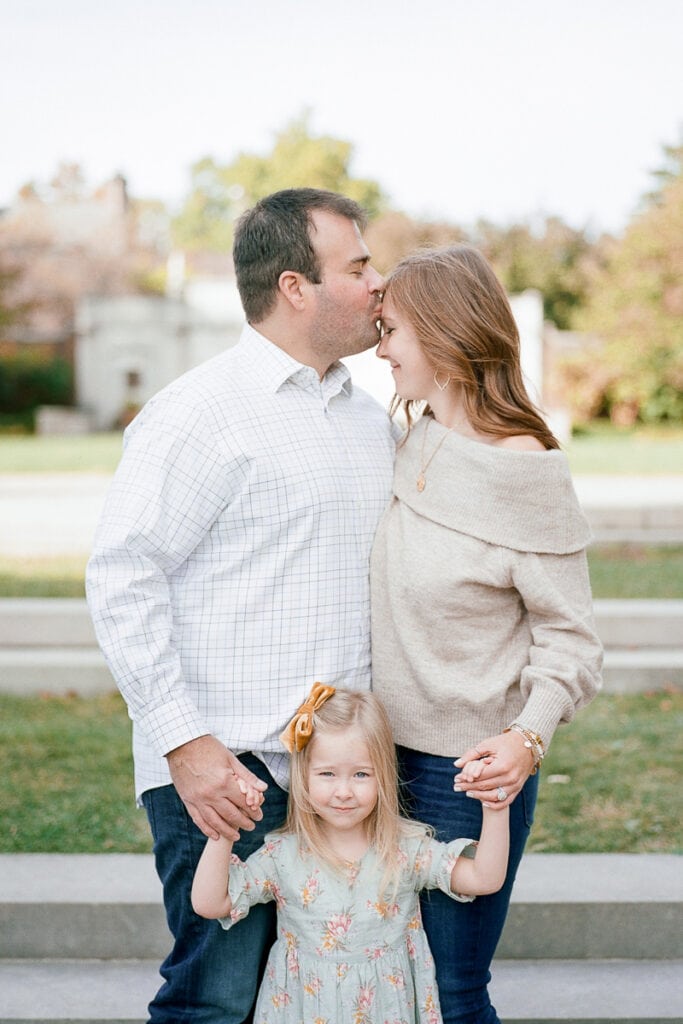 Family of three photo session