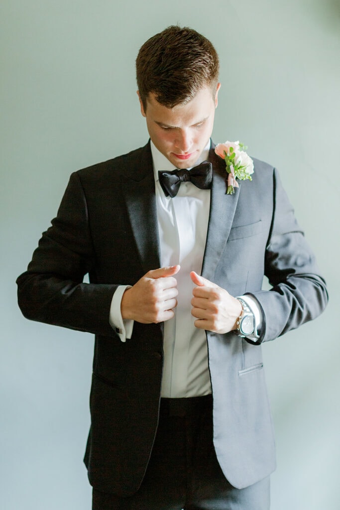 Black wedding tuxedo