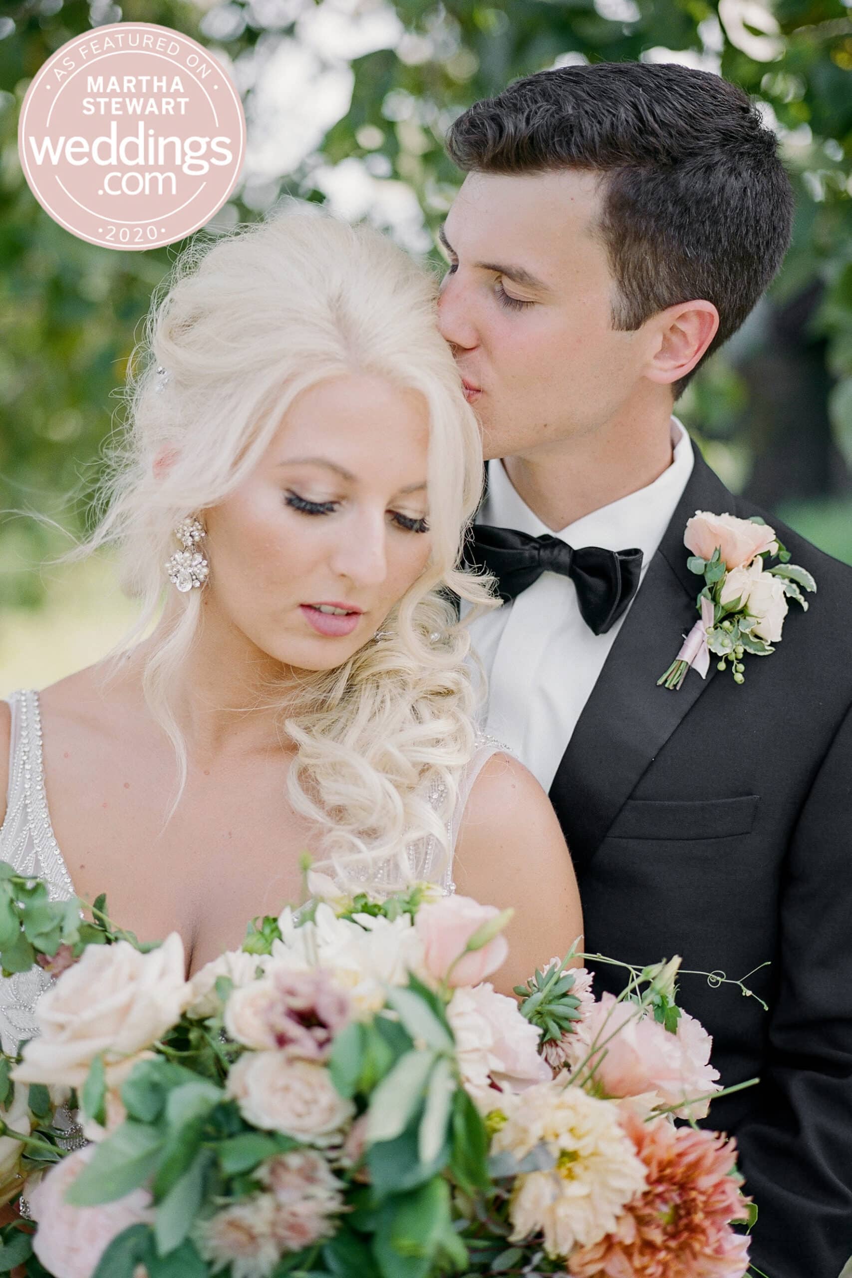 Romantic wedding portrait by Pittsburgh wedding photographer Lauren Renee